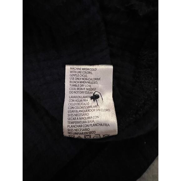 Weatherproof Vintage Tunic Short Dress Womens XL Short Sleeve Button Up Navy - Picture 6 of 11